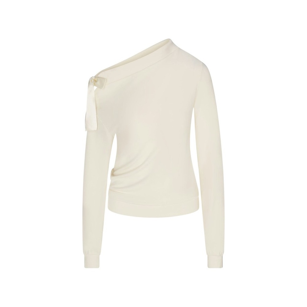 SKIMS CLOUD OFF THE SHOULDER TOP ECRU XS - Picture 6 of 6